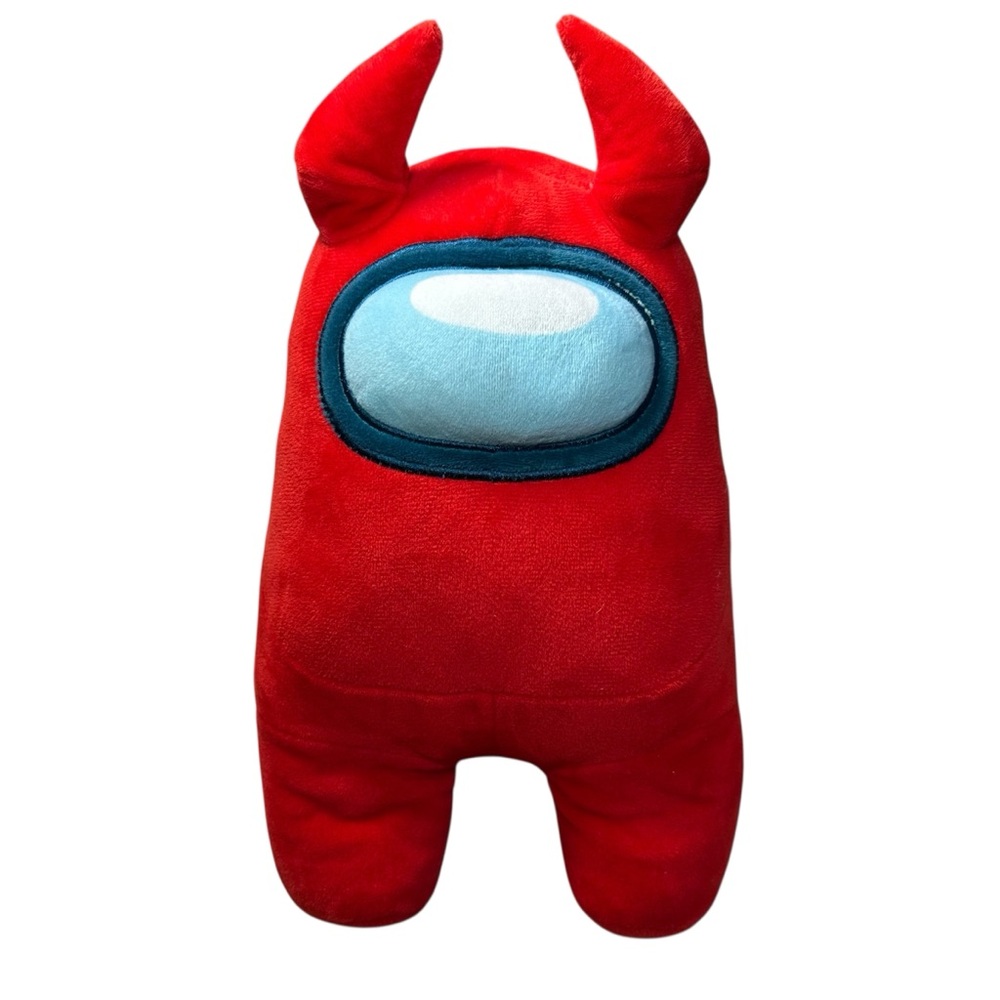 Among Us 12" Red Crewmate Devil Horns Plush- Official Licensed Toy